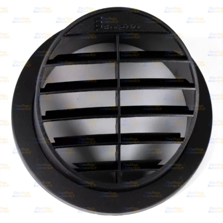 Grille noire écoulement haut 30° 75/90mm