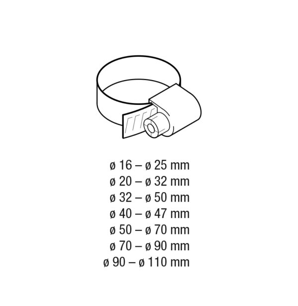 Collier serrage inox diam 20-32mm – Image 3