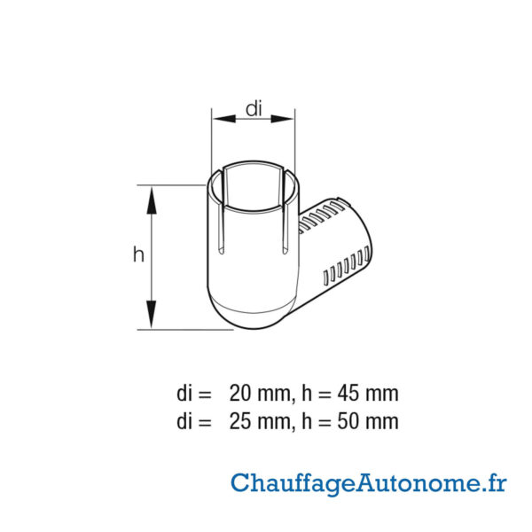 Embout Admission coudé 20mm – Image 3