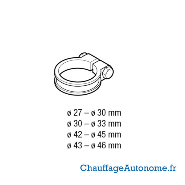 Bride fixation échappement 31-34mm – Image 4