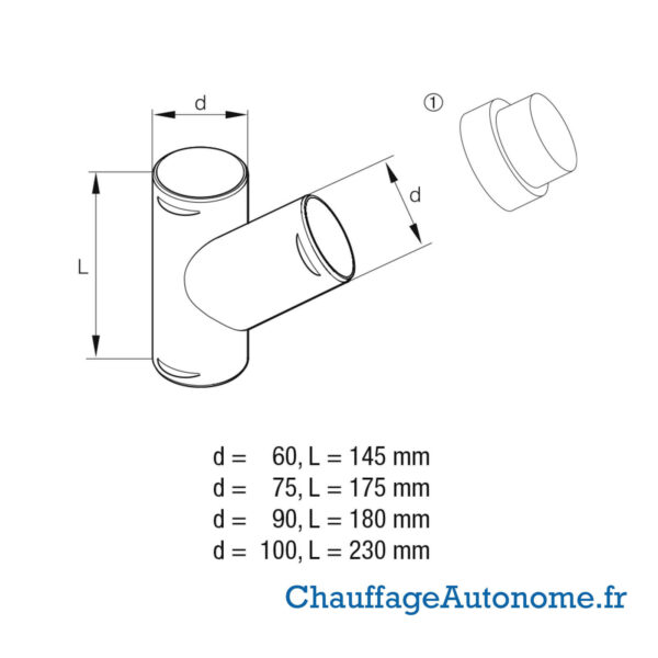 Raccord Y 75mm – Image 4