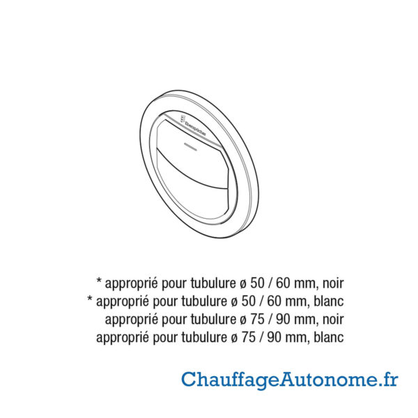 Grille noire obturable 60mm – Image 4