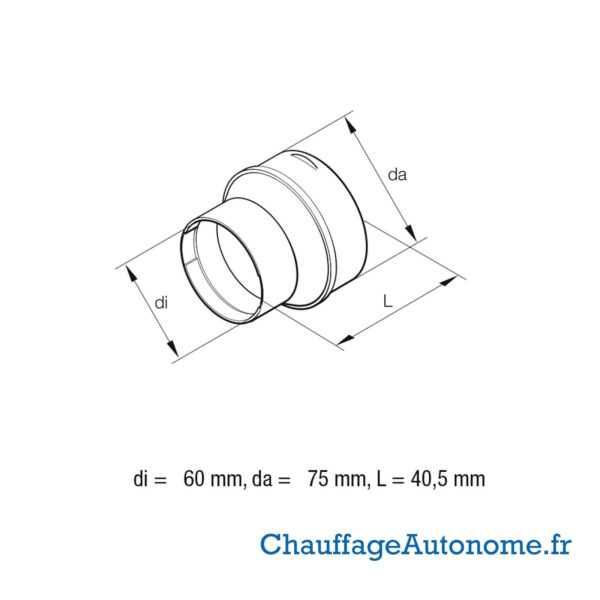 Gaine Jonction 40,5mm - diam 60mm – Image 4