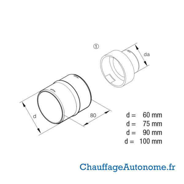 Tubulure Jonction 60mm – Image 4